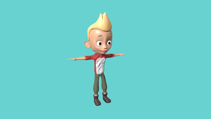 Low Ploy Character 3D Model