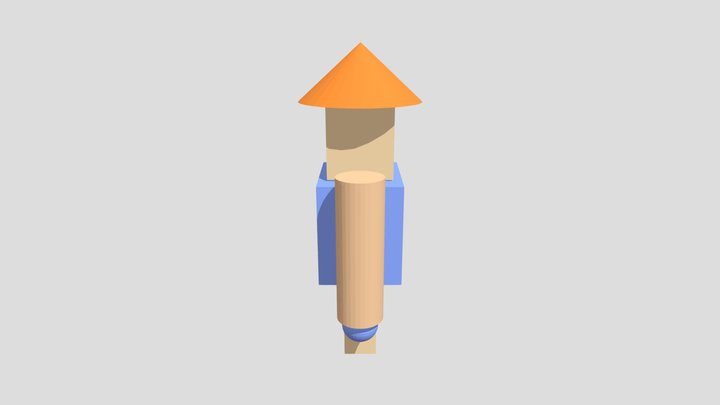 A special-looking person 3D Model