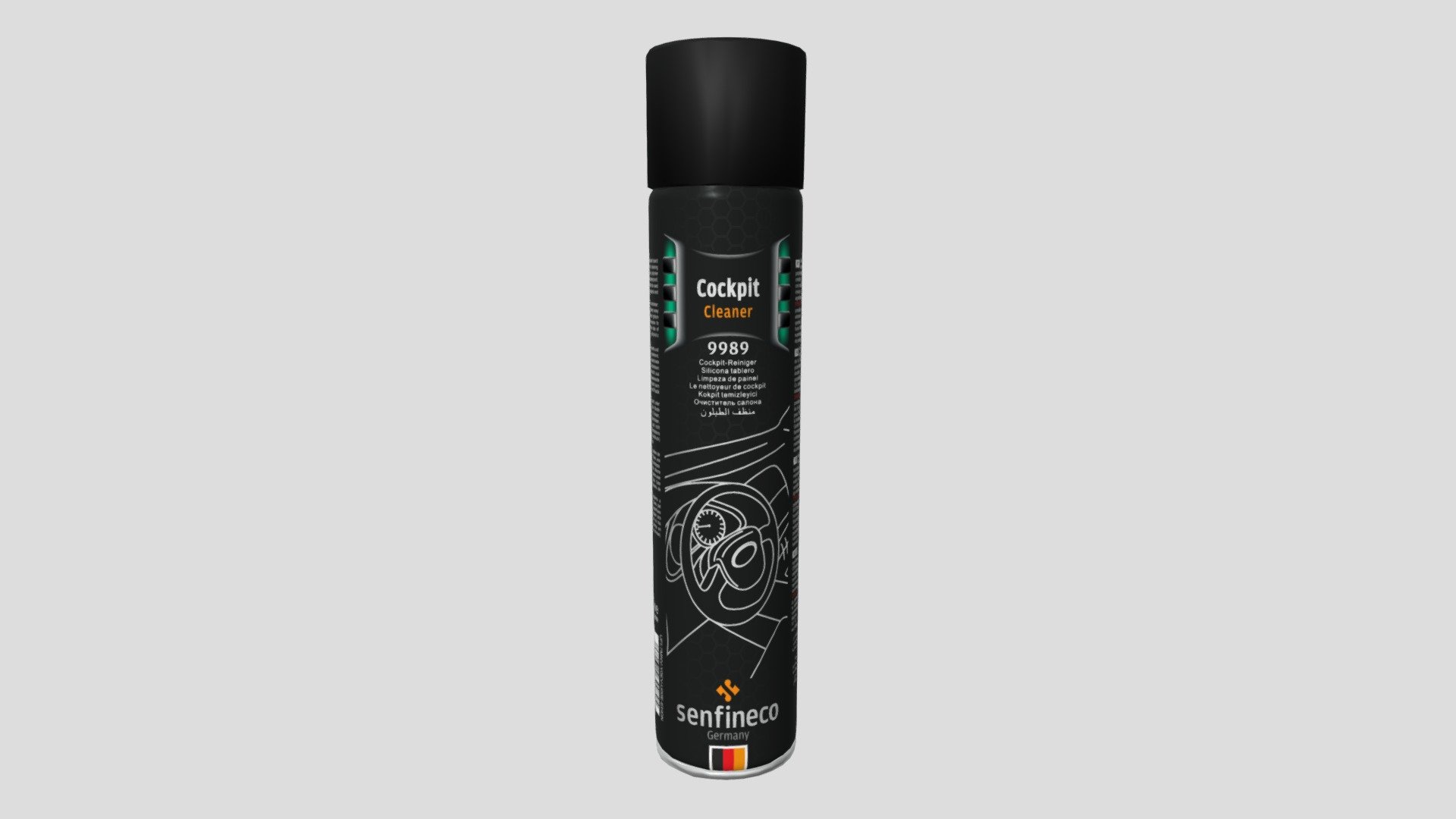 9989 Cockpit Cleaner — Sketchfab embed 3D viewer