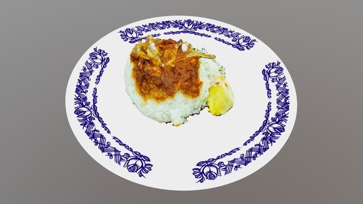 Nasi Lemak 3D Model