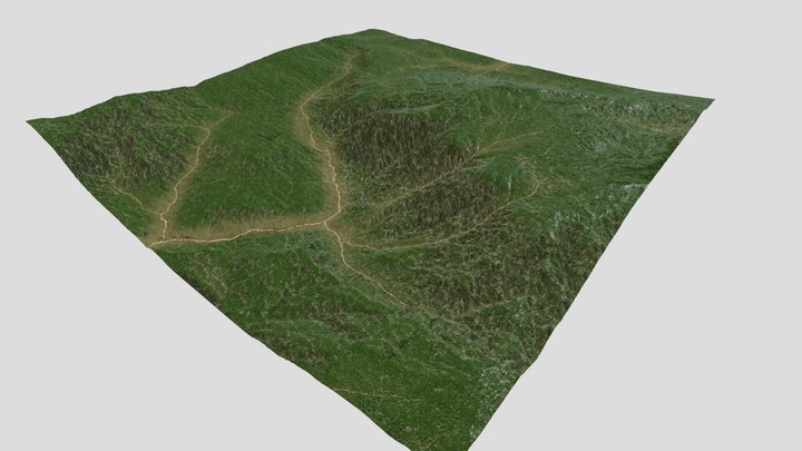 Panorama and trails 3D Model