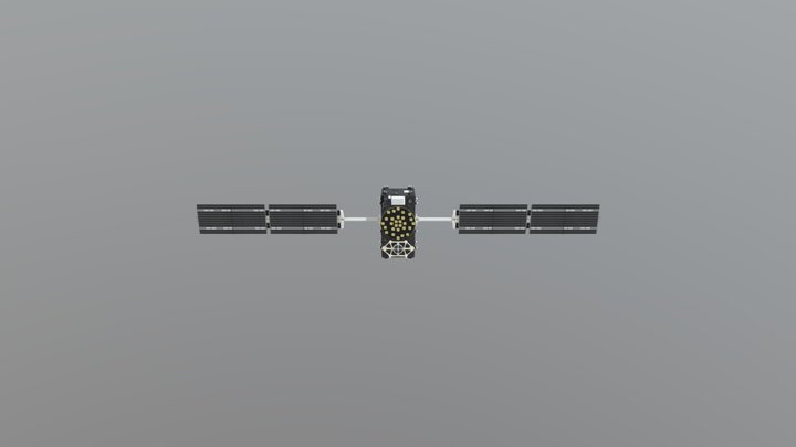 Galileo GNSS satellite 3D Model