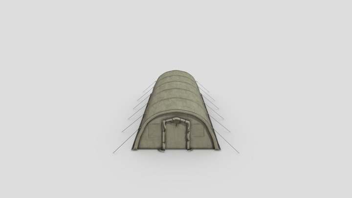 Military Shelter Tent 3D Model