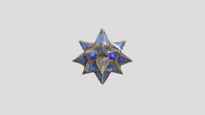 An Ornate Star Jewel L 3D Model
