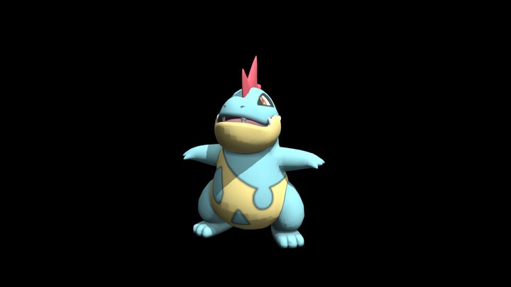 Pokemon X Y  Croconaw 3D Model