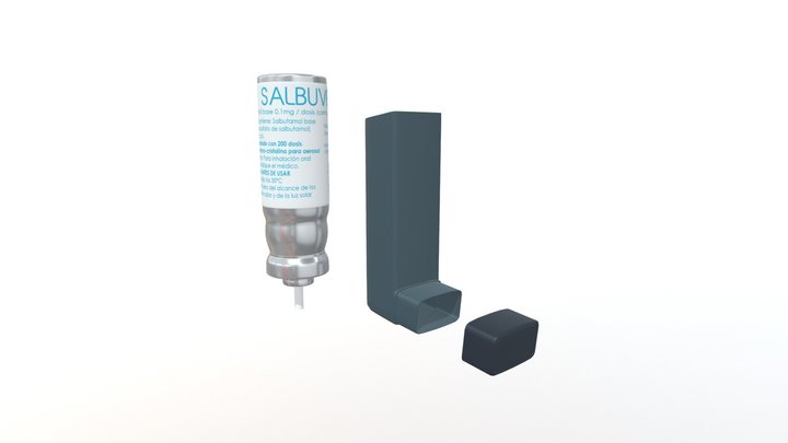Salbuvek, partes del frasco. 3D Model
