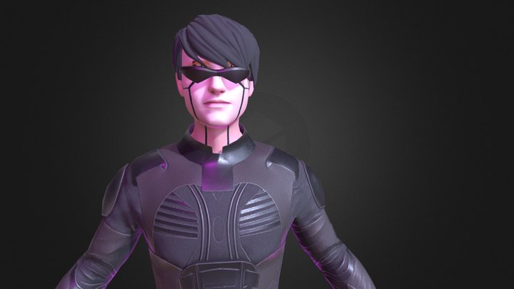 cyber character|rigged|Marcus2077 3D Model