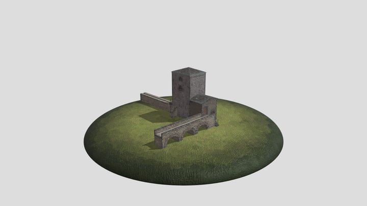 Italian Watermill - Mola di Monte Gelato 3D Model