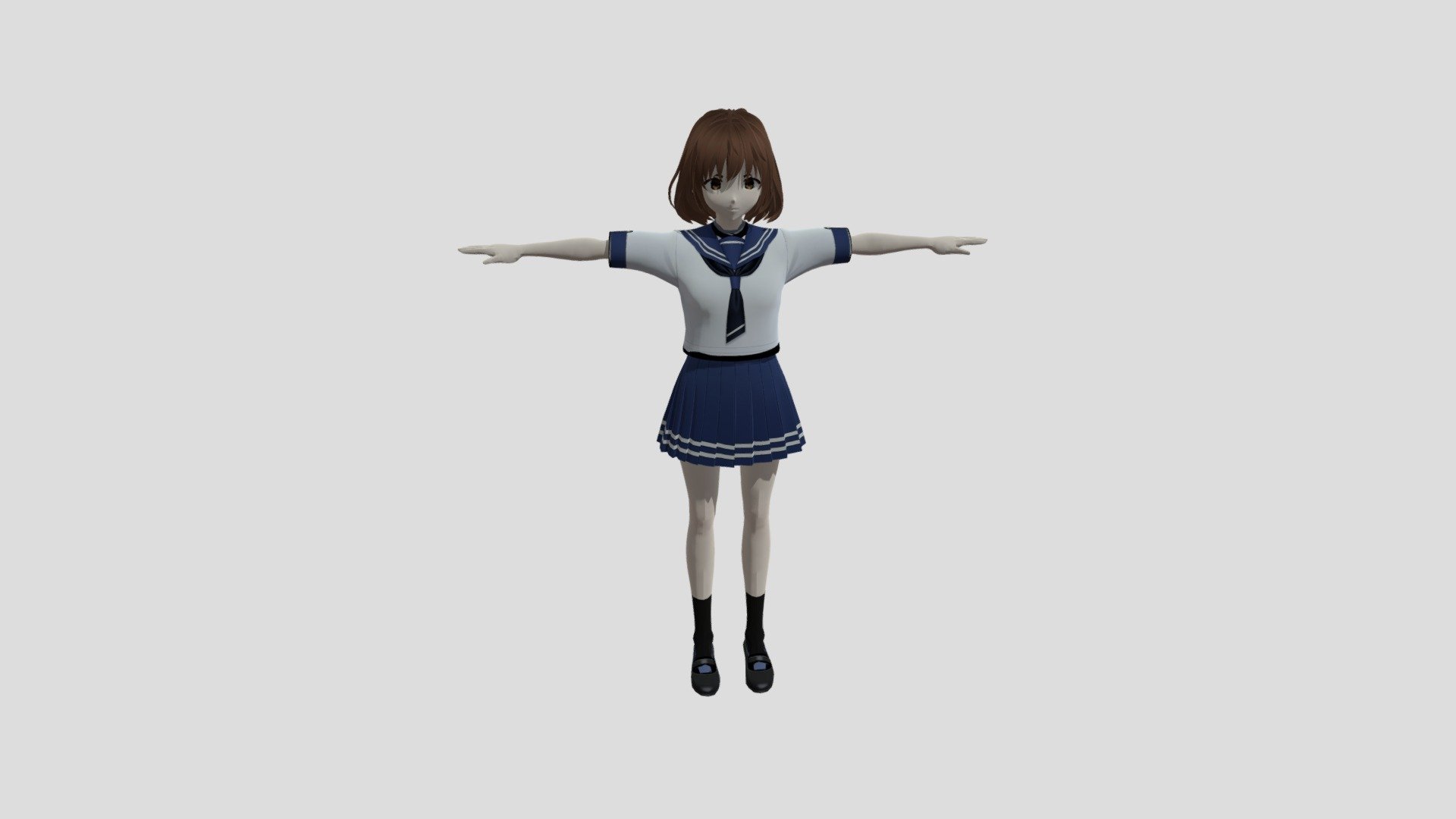 Bob Cut High School Girl - Download Free 3D model by minecraft3193092 ...