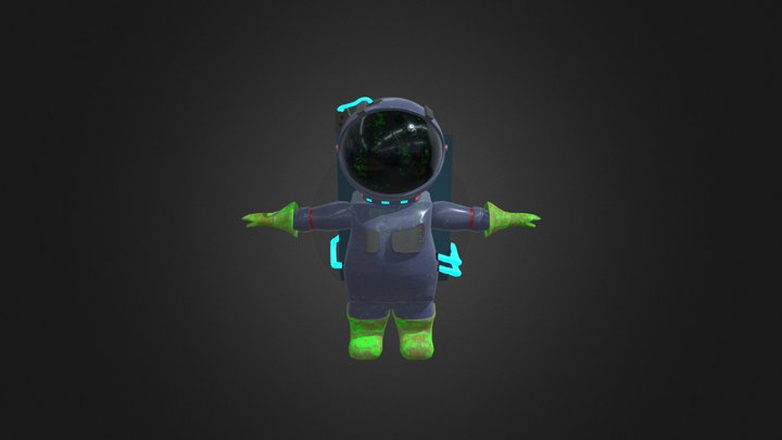 astronauta 3D Model