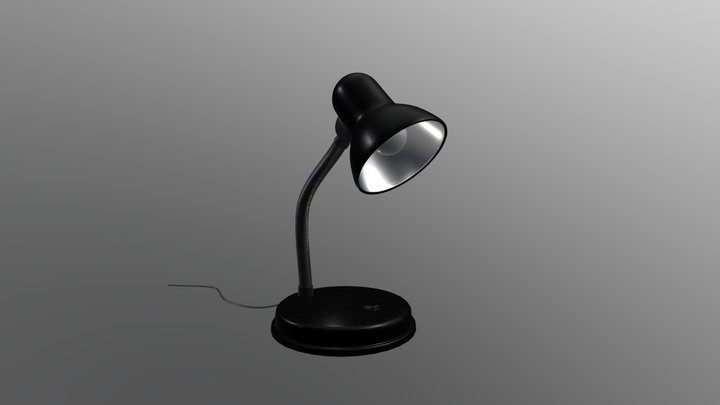 Modern Desk Lamp 3D Model