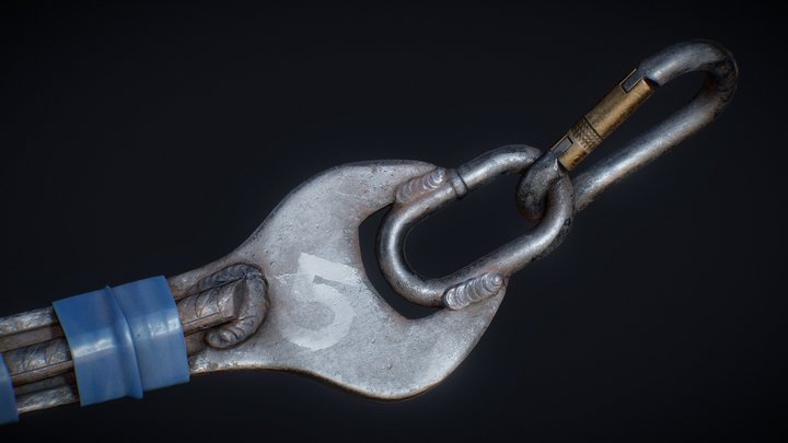 Post Apocalyptic Knife 3D Model