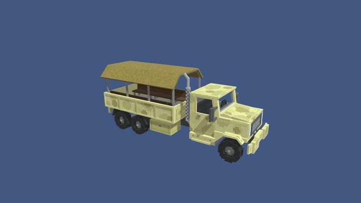 M939 inspired cargo truck 3D Model