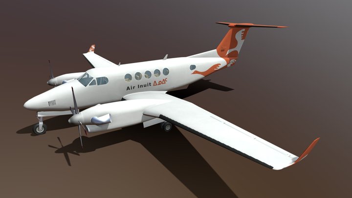 Beechcraft Super King Air – Modello 3D gratuito STL