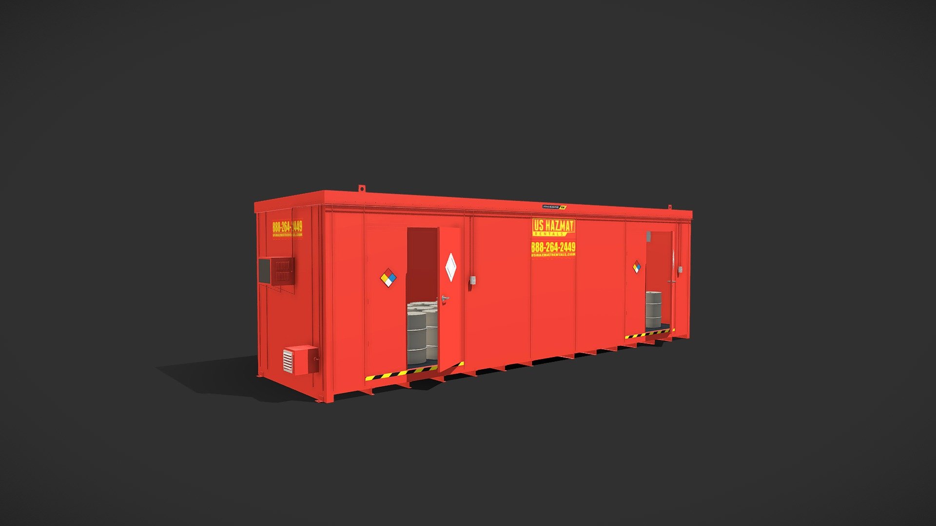 3008 Hazmat Storage Rental Unit 3D model by US Hazmat Rentals