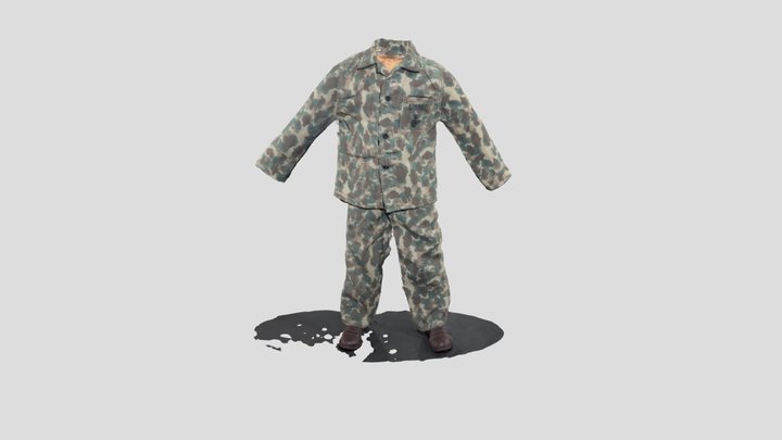 Ww2 Usmc Jungle Camo 3D Model