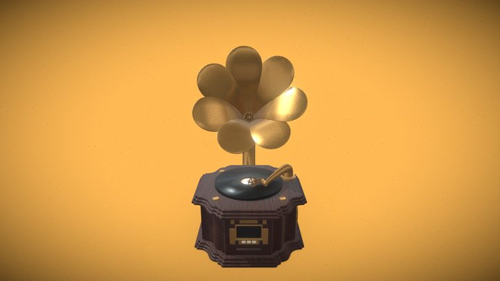 Phonograph 3D Model