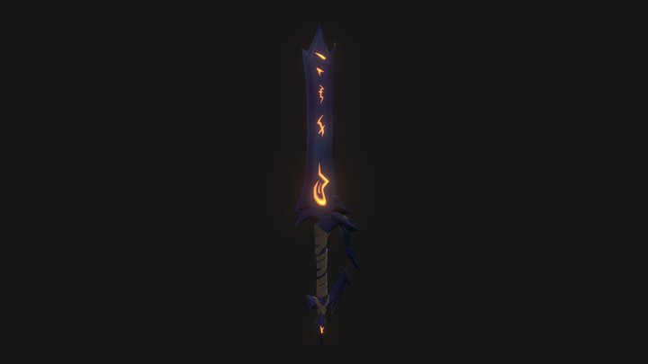 Stylized Sword 3D Model