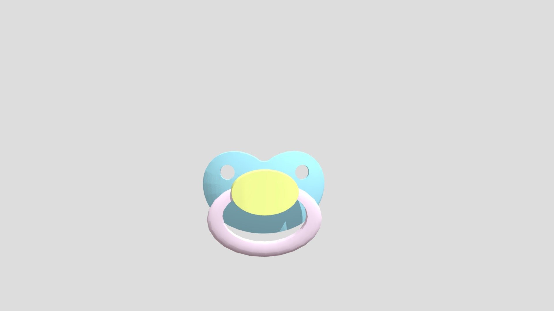 Pacifier Obj Model (pansexual Colors) - Download Free 3D model by ...