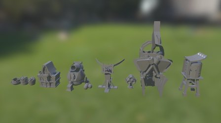 Low Poly speedmodels 3D Model