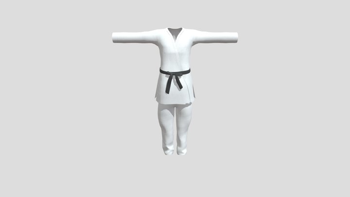 Karate Cloths 3D Model