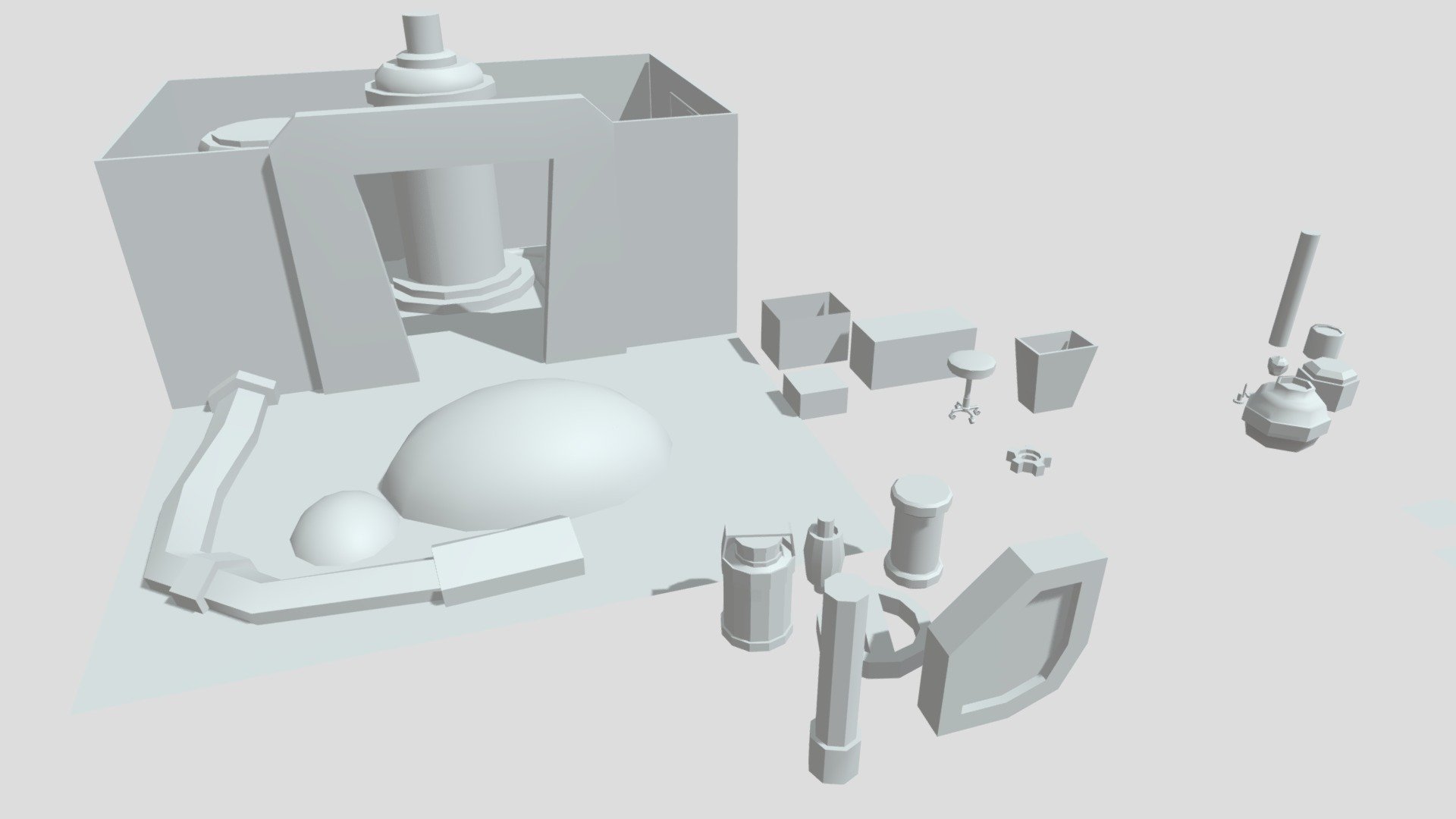 Base/Assets - UV unwrapped (Not arranged)