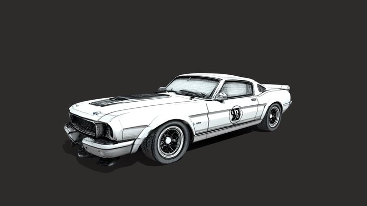 Mustang – Kostenloses 3D-Modell STL