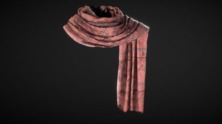 Medieval Scarf 3D Model