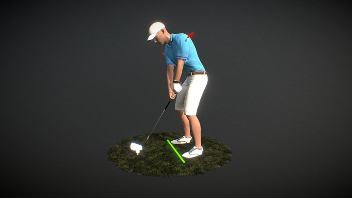 Golfer_01 3D Model