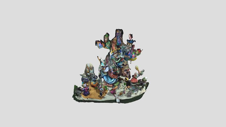 Falla Lo Rat Penat 2025. 3D Model