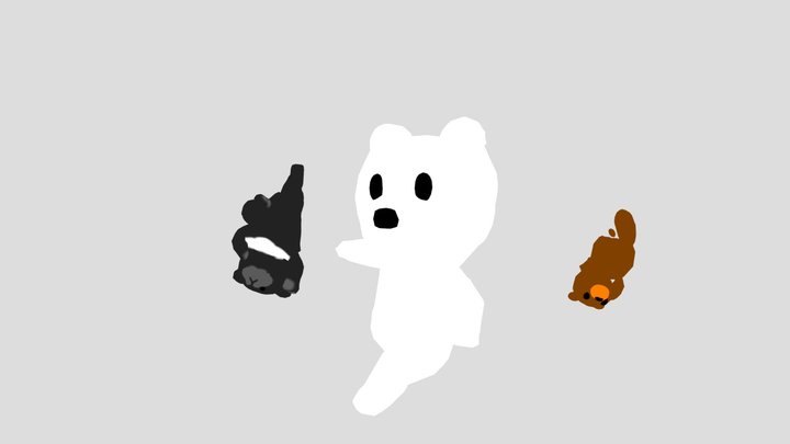 3kuma-dancing 3D Model