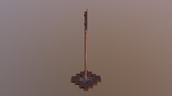 Road-sign 3D Model
