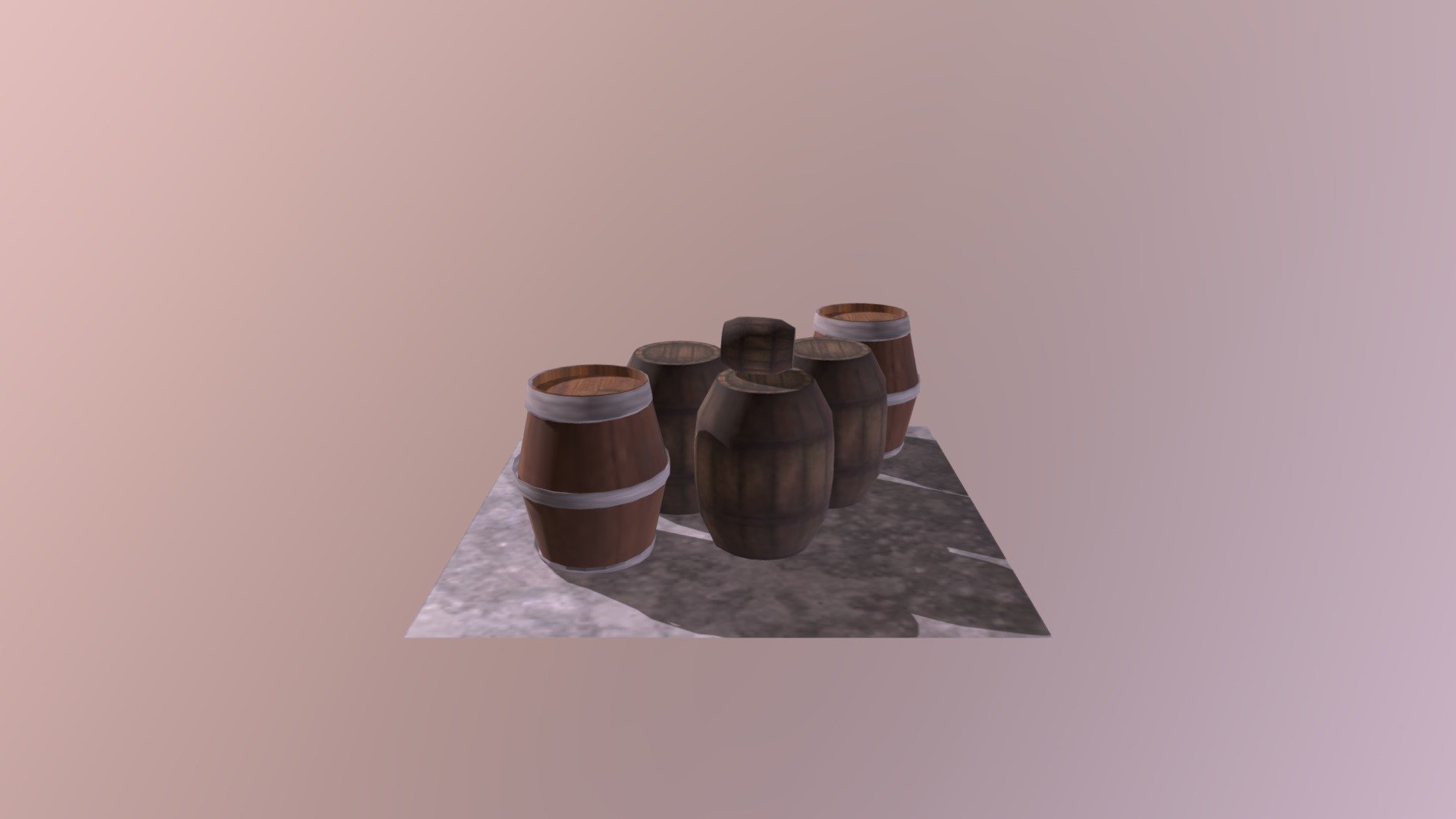 3D Barrels Model