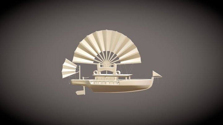FanBoat 3D Model