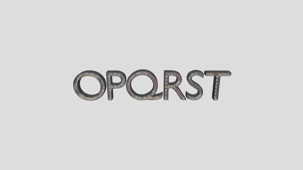 Marquee Alphabet Light Box Opqrst