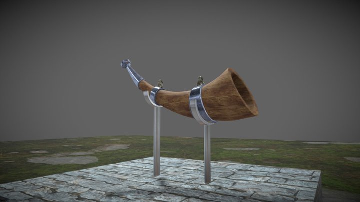 Realastic War Horn 3D Model