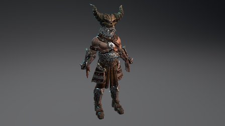 Savage Warrior 3D Model