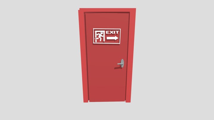 Exit door (downloadable version) 3D Model