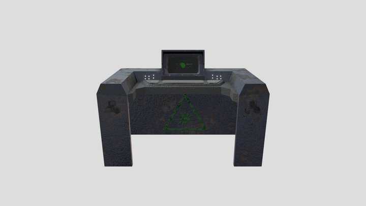 Alien Ship Console 3D Model