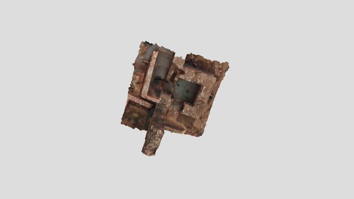 Puerta del Hierro en el Castillo de la Estrella 3D Model