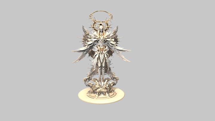 3D Character statue 3D Model