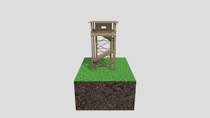 Wooden Tower 3D Model