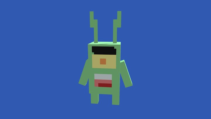 Plankton Minecraft 3D Model