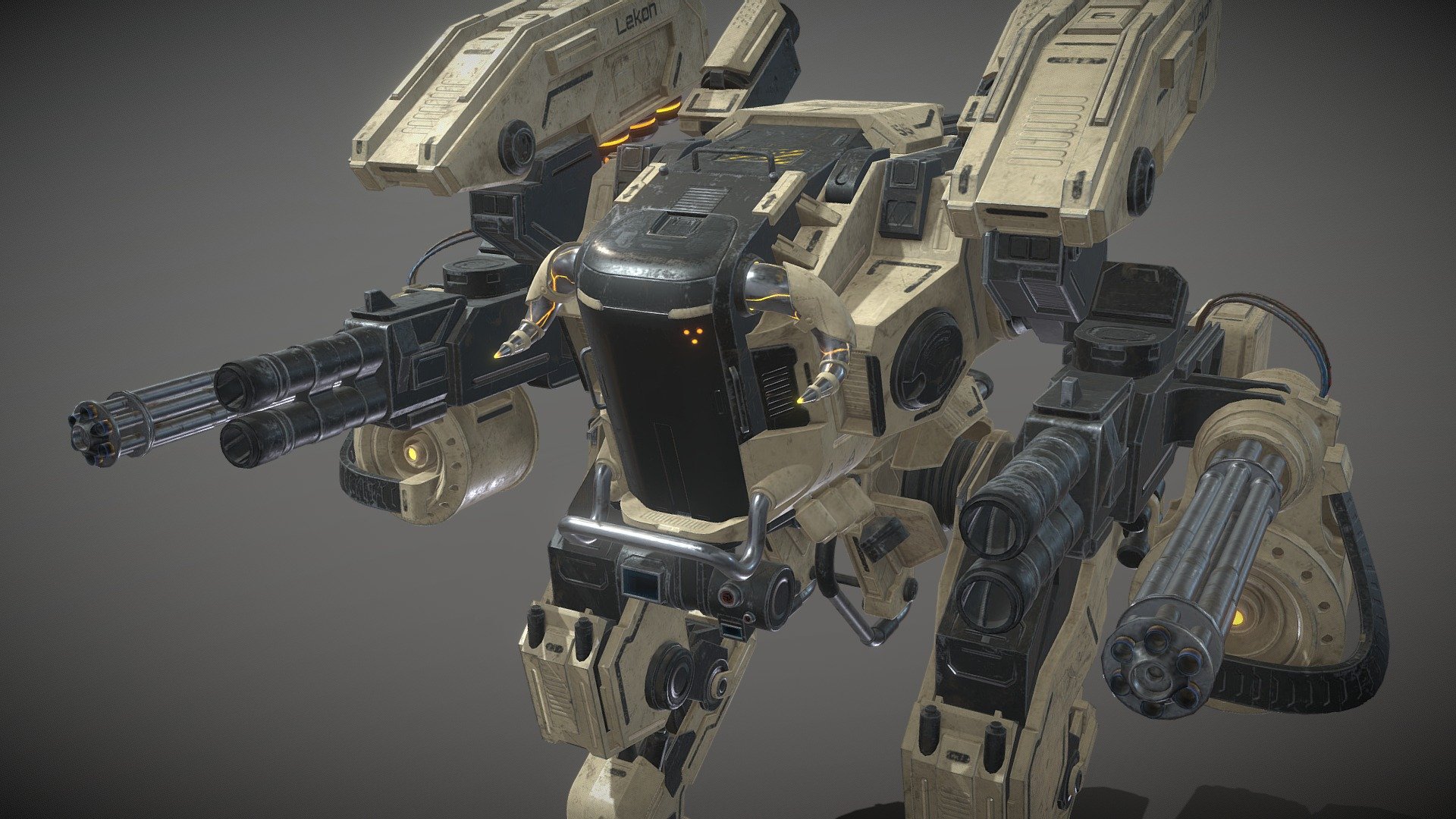 Mech Gameready - Download Free 3D Model By Dmitriev Nikita (@dmitriev ...