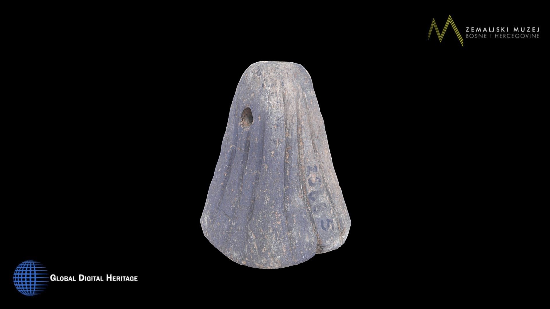 NMB&H, Iron Age tool - loom weight — Sketchfab embed 3D viewer