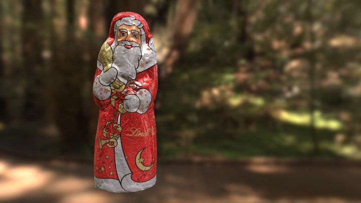 Chocolate Santa Claus 3D Model