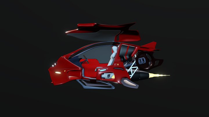 Single Seater Cruiser 3D Model