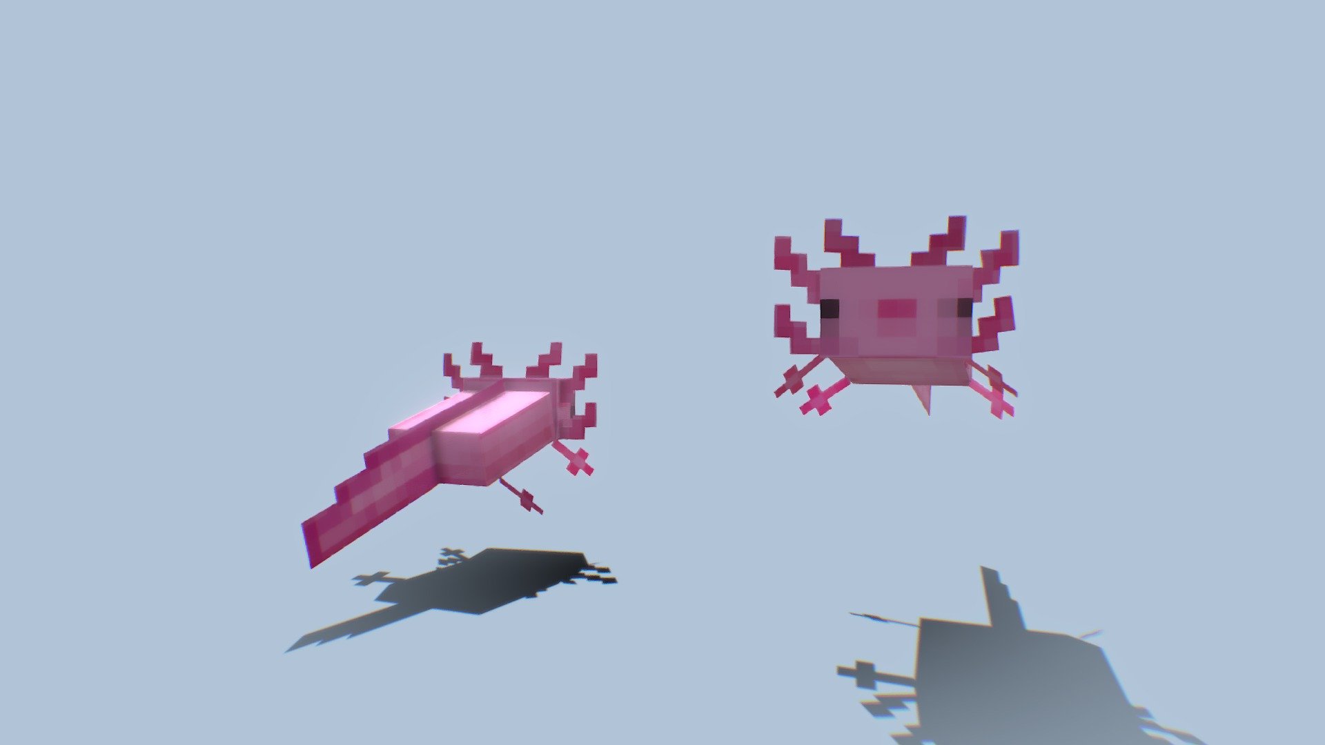 Minecraft Axolotl Download Free 3D model by
