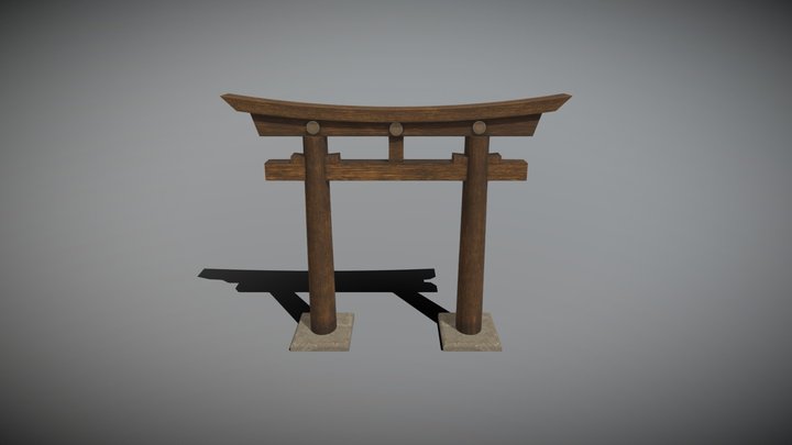 Torii Gate 3D Model