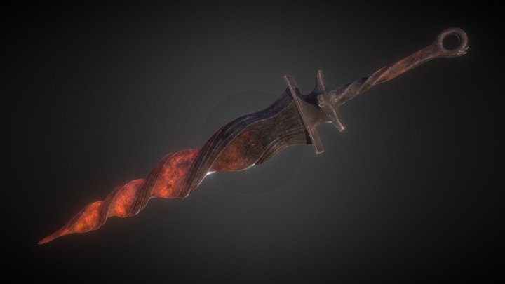 Firelink greatsword - Gwyn phase 3D Model